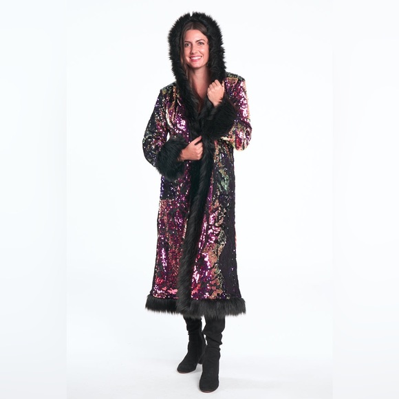 NEW Tamo Design Baroness Sequin Coat! Exquisite! Small/Med - Picture 1 of 2